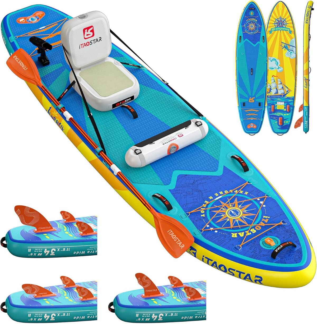 Test iTAOSTAR J02AP : planche de paddle gonflable 91 cm pour tous niveaux