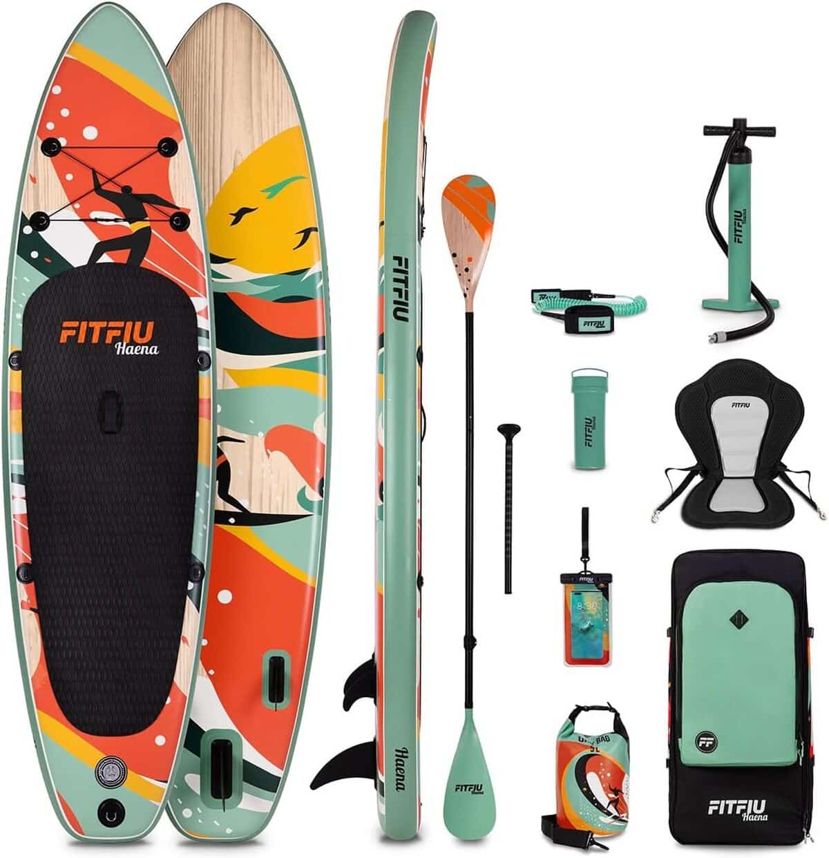 Test : planche de paddle gonflable FITFIU Fitness HAENA complète