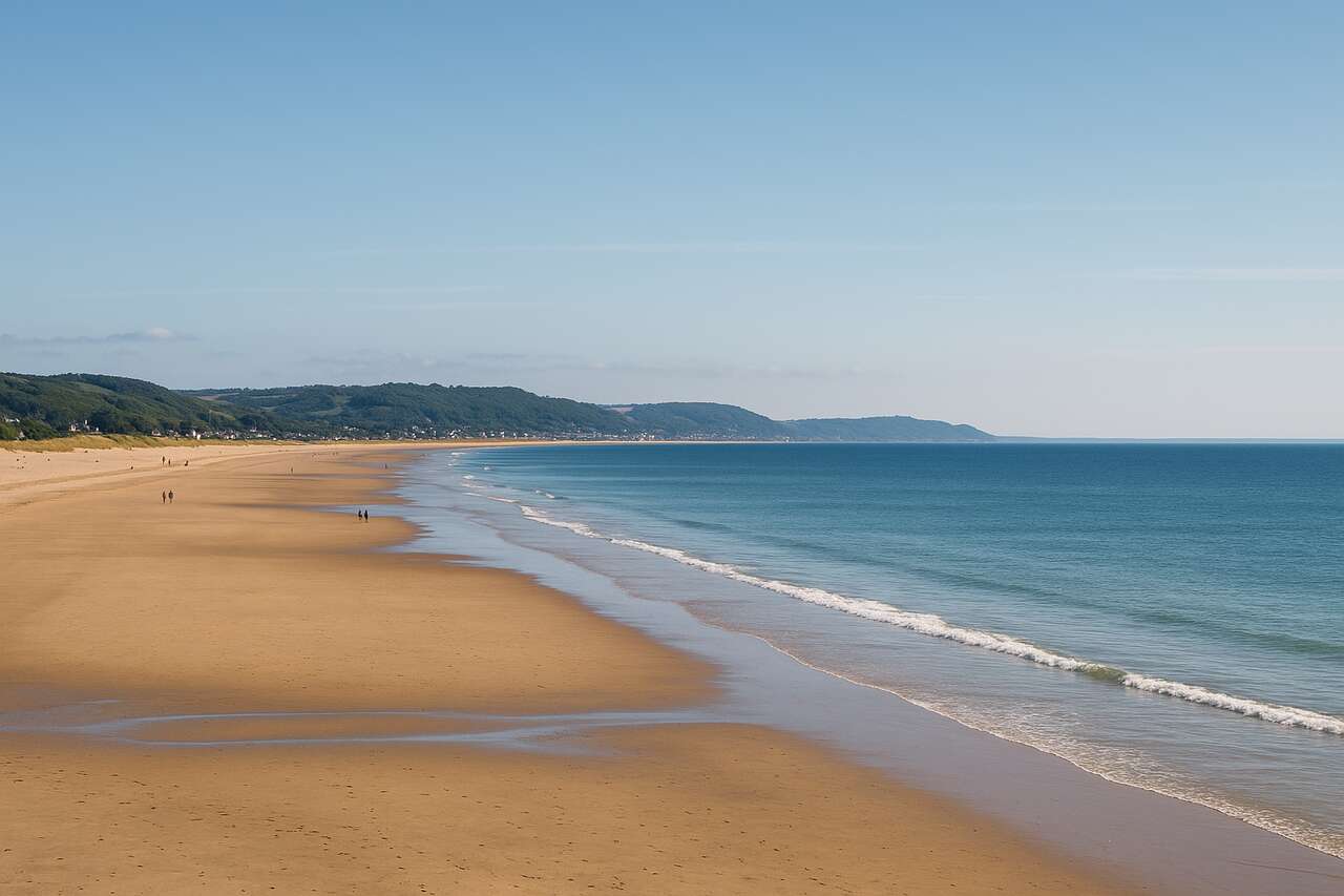 Le Mont-Saint-Michel est accaparé ? Voici une plage de la Manche aussi spectaculaire et bien moins fréquentée (Plage de Jullouville)