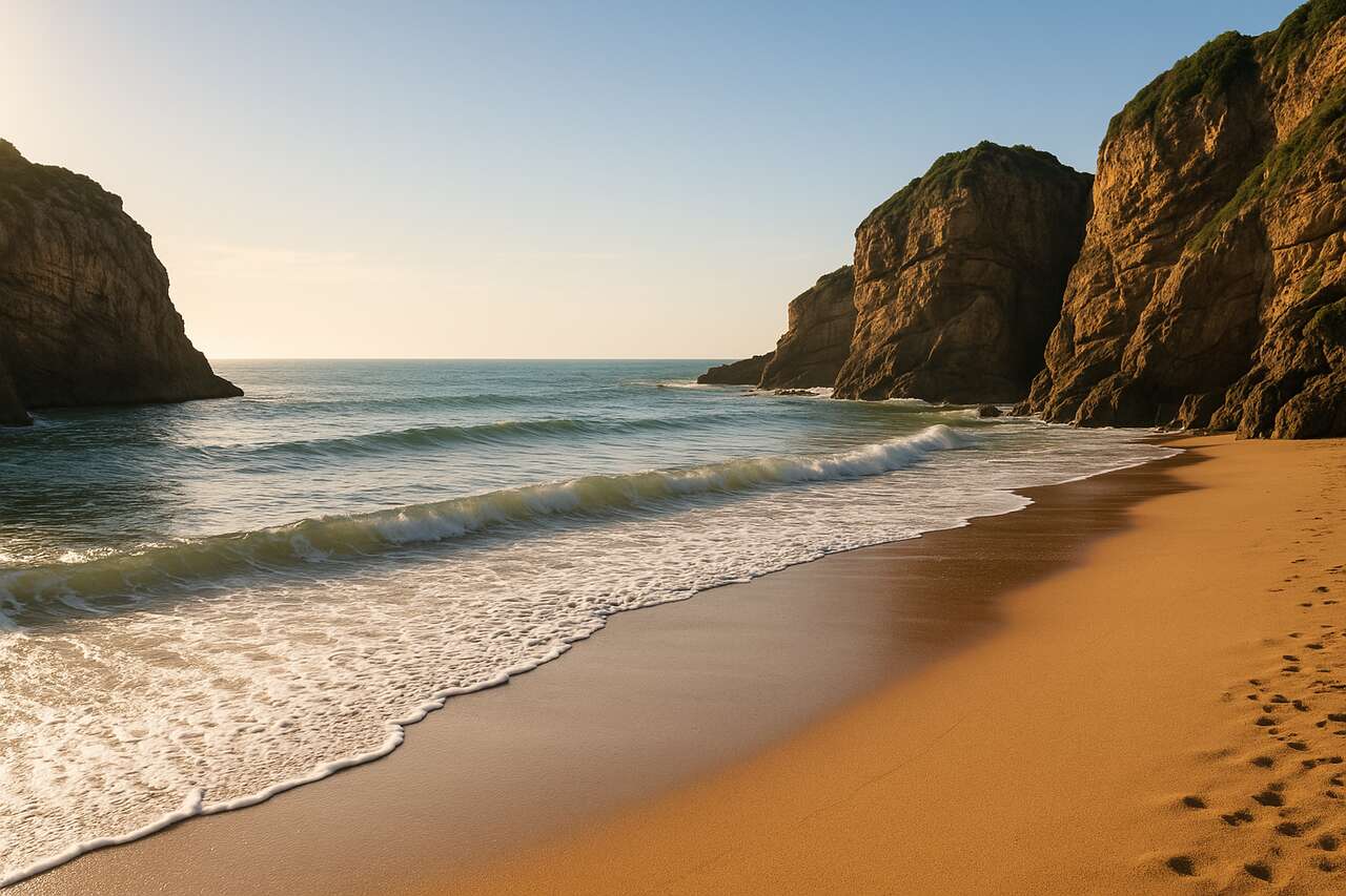 Ce lieu magique des Pyrénées-Atlantiques : une plage encadrée par des rochers, idéale pour le farniente (Plage de la Chambre d'Amour, Anglet)