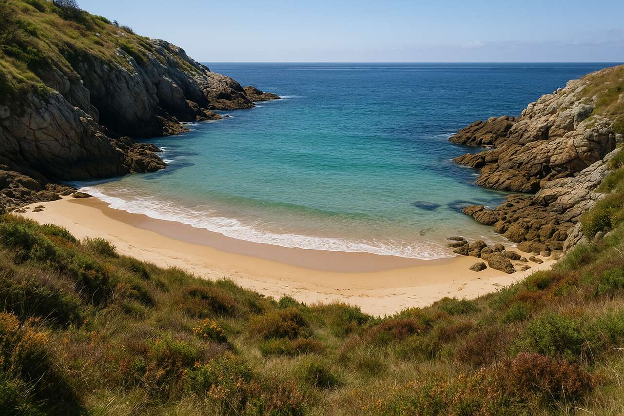 Cette île bretonne, souvent ignorée des touristes, abrite des plages de sable blanc dignes des Caraïbes