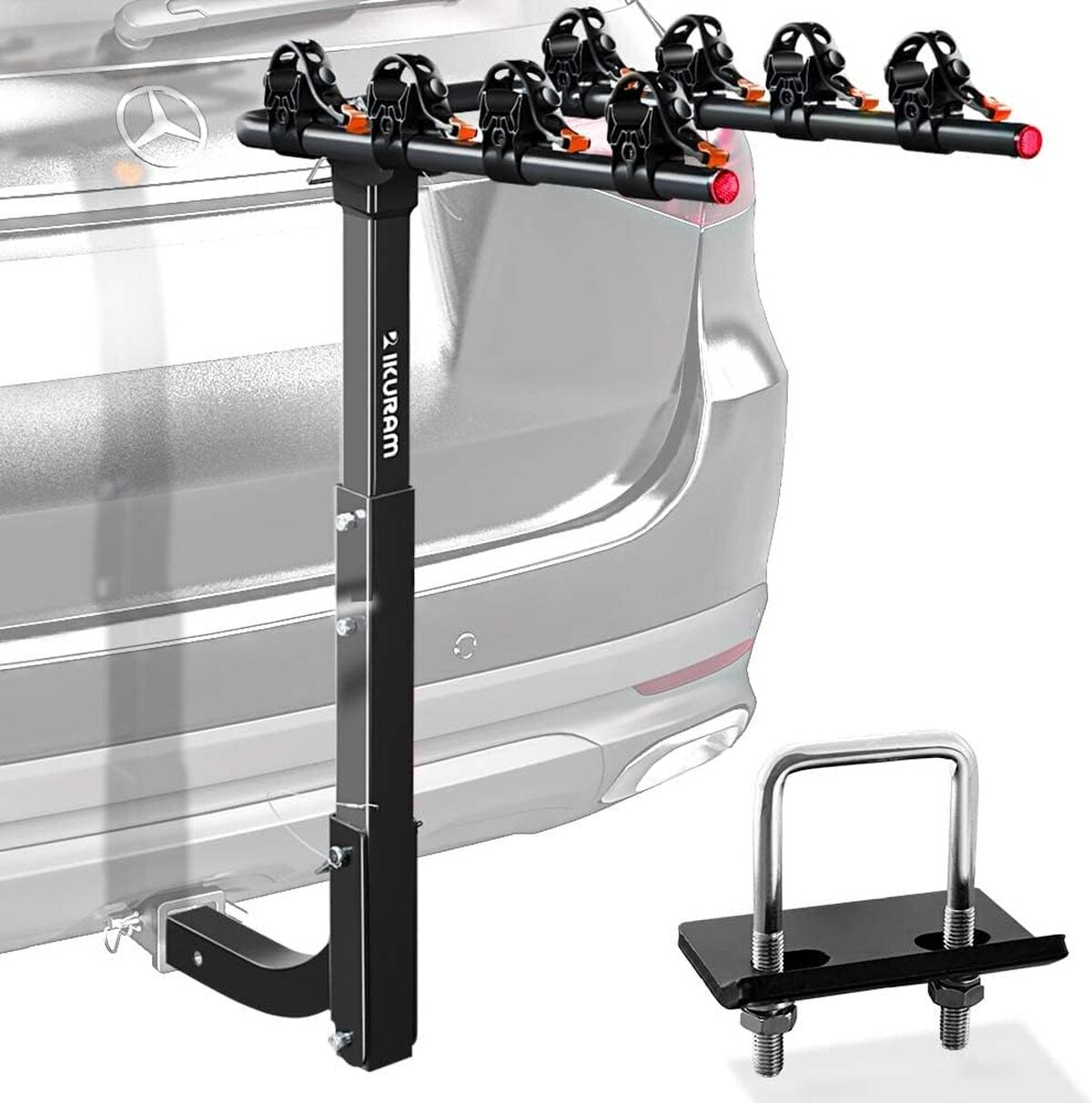 Test du porte-vélos pliable IKURAM R pour 4 vélos