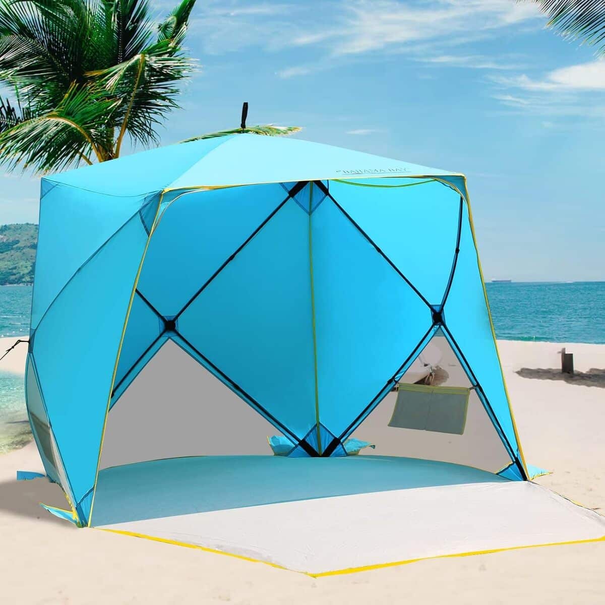 Test : tente de plage pop-up Old Bahama Bay UPF50+ 4 personnes