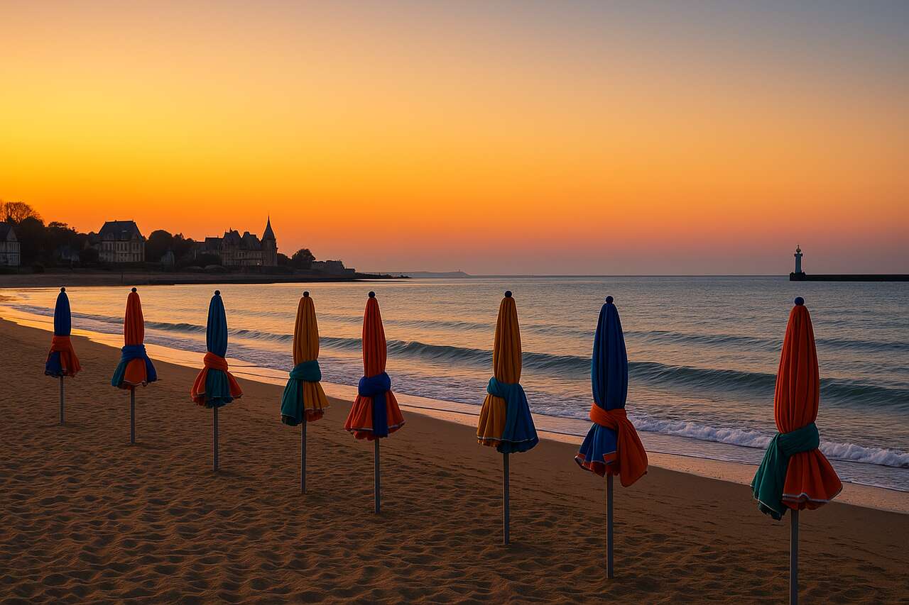 « Un décor de film » : la plage de Deauville, iconique et élégante, vous promet un été inoubliableÂ