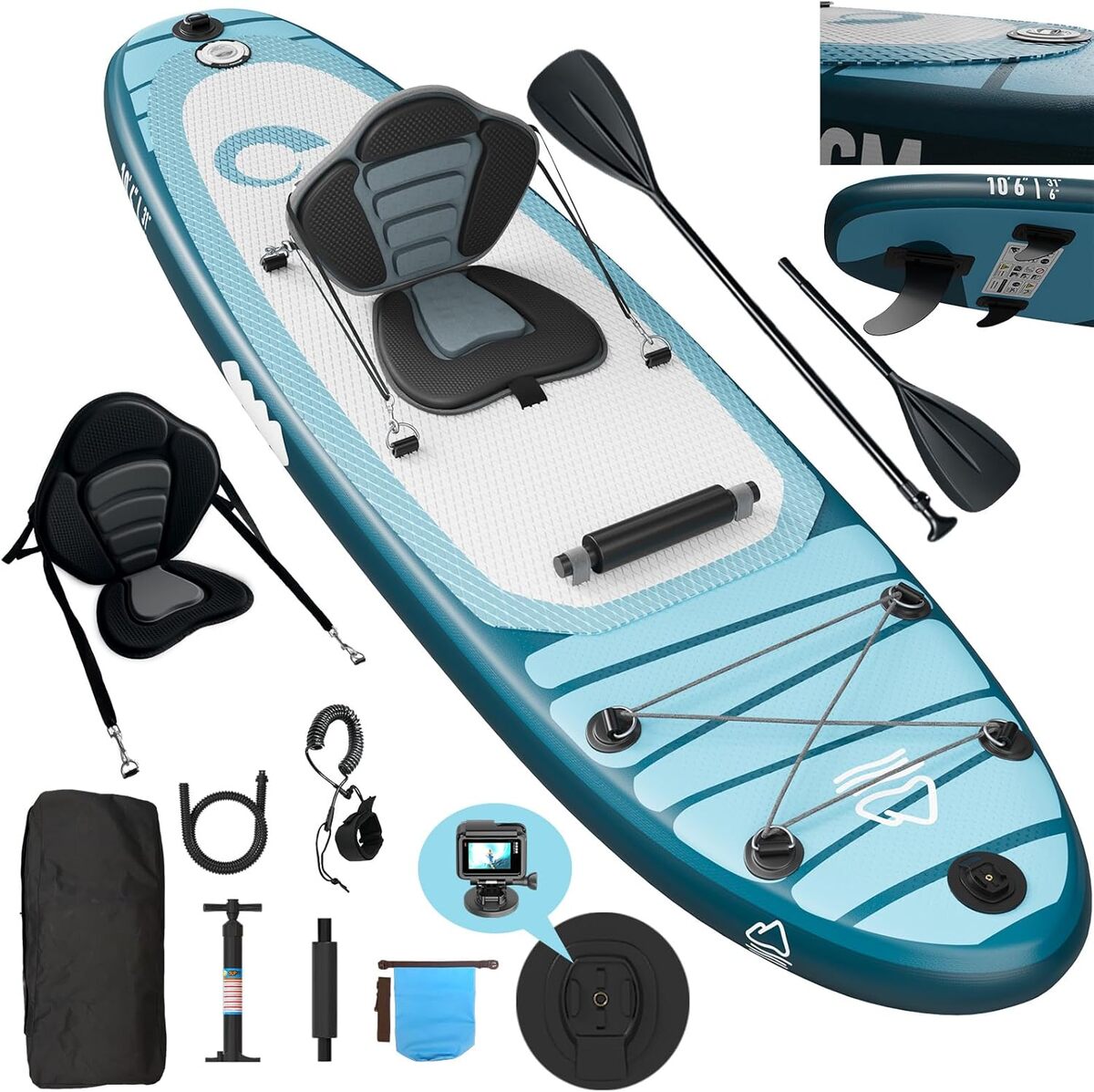 Test de la planche paddle gonflable Devoko 320cm, l'équilibre entre sport et détente