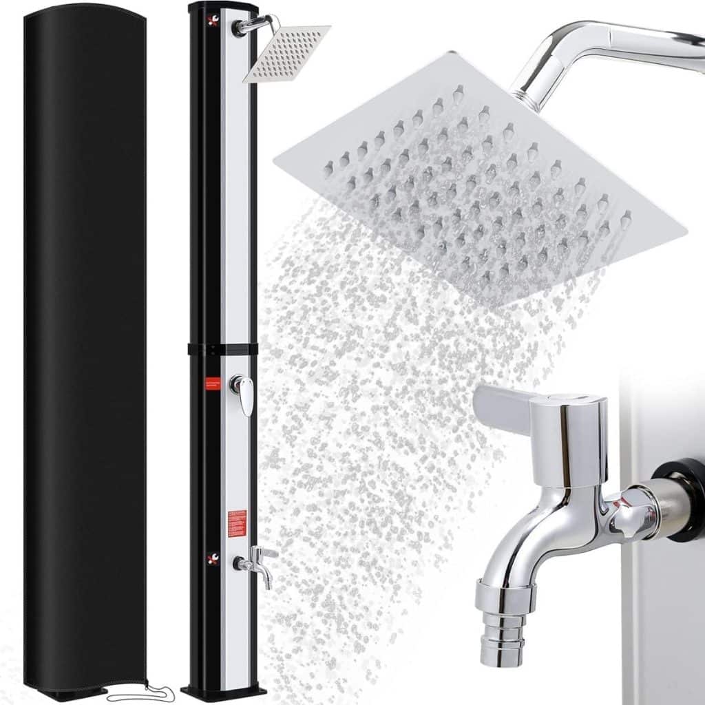Test douche solaire 60L : fraîcheur garantie dans votre jardin
