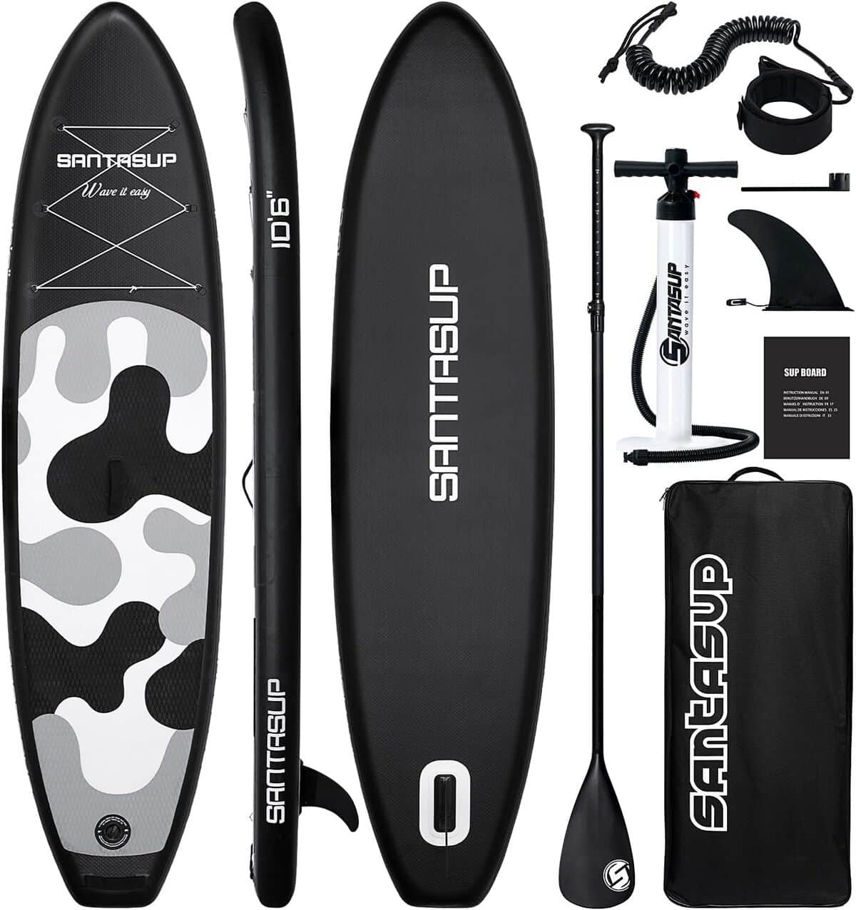Test : santasup planche de paddle gonflable 3 m rose