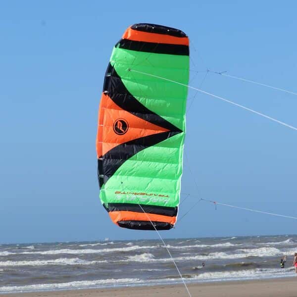Wolkenstürmer Paraflex Trainer 3.1 - Vert Fluo - Aile de Kitesurf - 3 Lignes cerf-Volant en complément Mountain Board - Aile de Traction