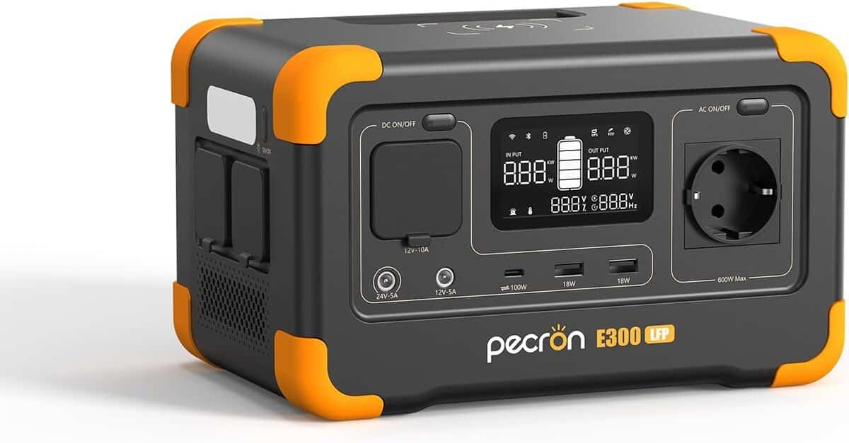 Test de la station électrique portable PECRON E300LFP 288Wh : puissance et autonomie