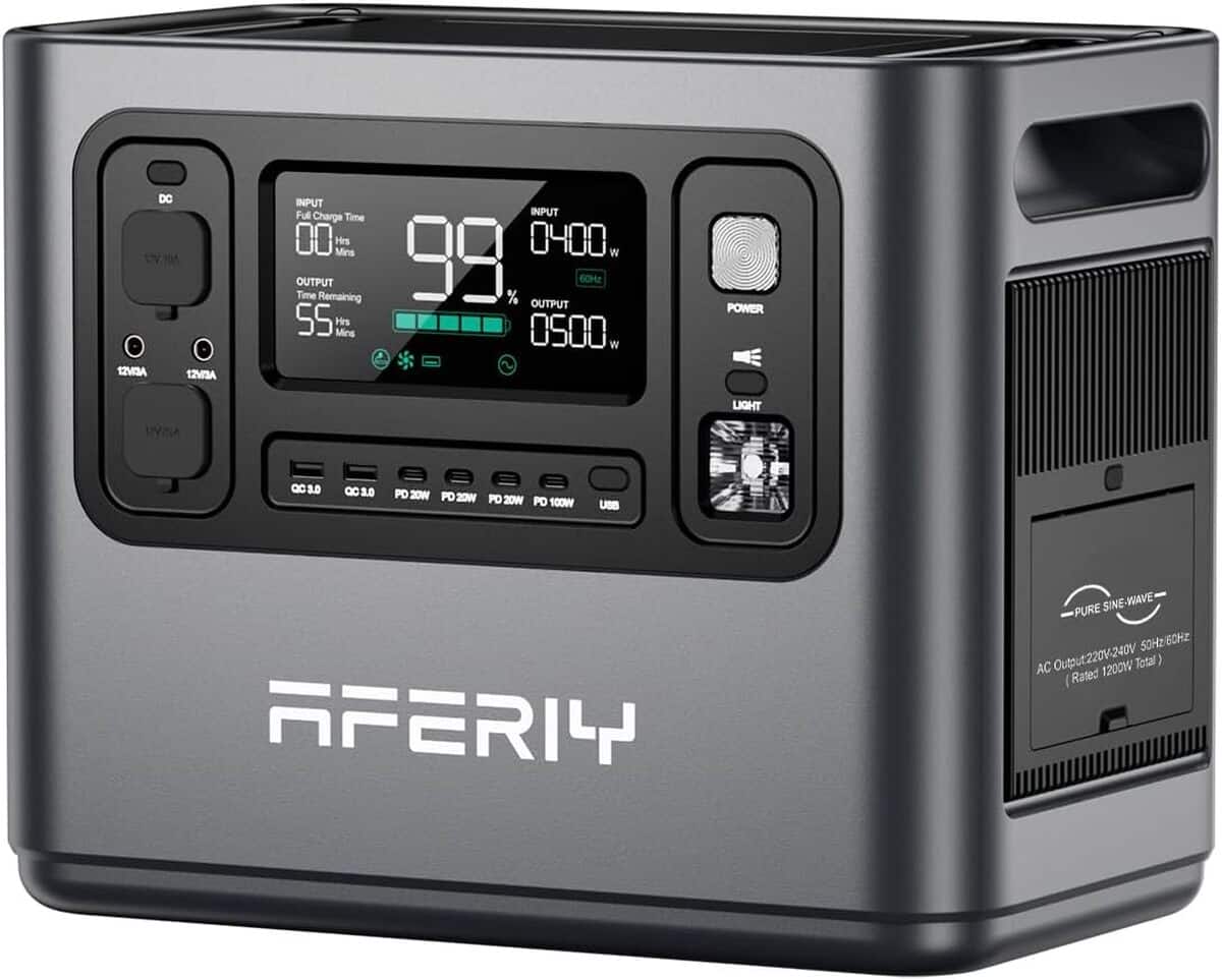 Test du générateur portable Aferiy 1200W : puissance et rapidité