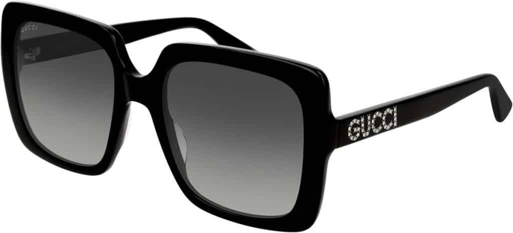 Critique des lunettes Gucci femme noires et grises ombrées