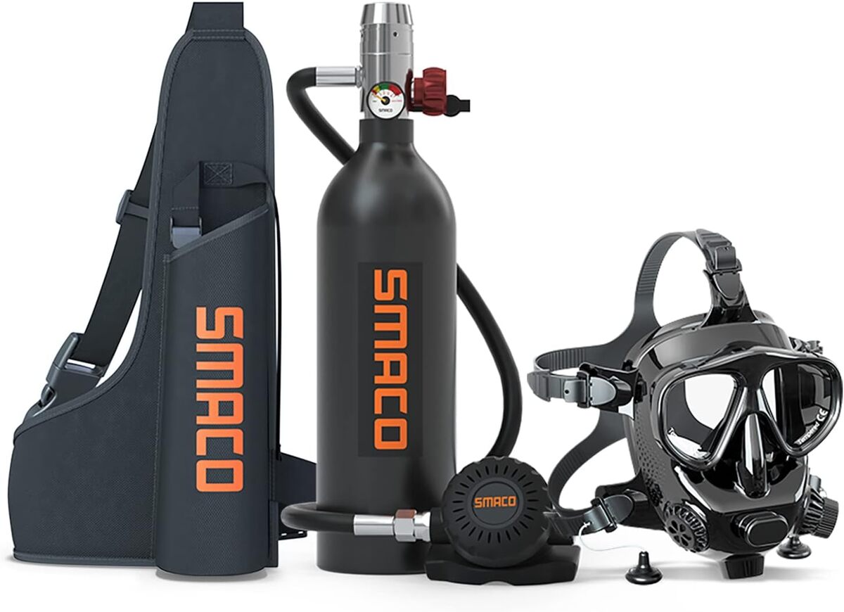 Test du kit de plongée SMACO Mini Scuba 1L : explorez en toute légèreté