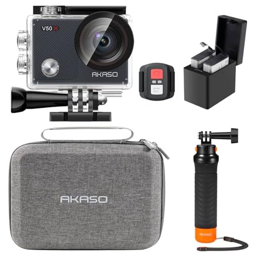 Test AKASO V50 X caméra sport 4K : performance et accessoires inclus
