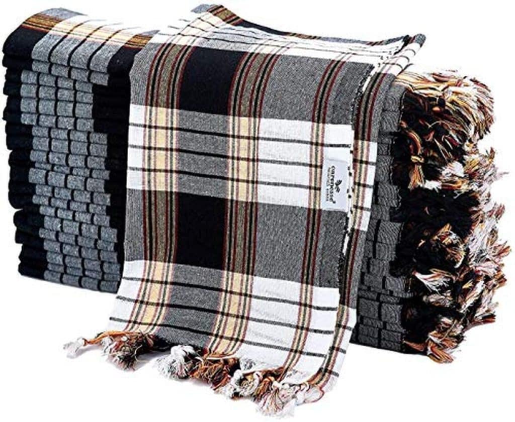 Test de la serviette Carenesse Classic noir 100 % coton