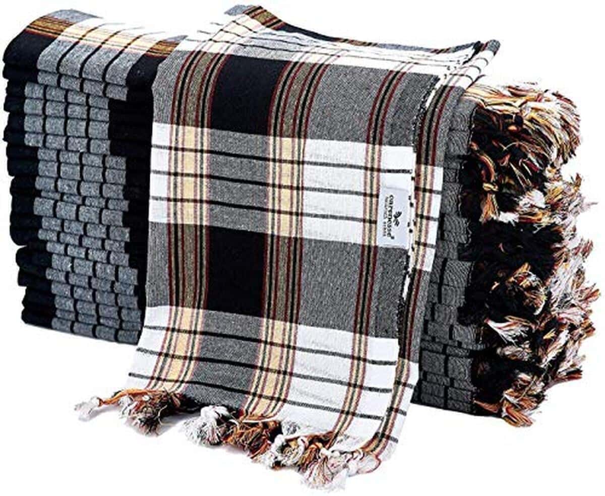 Test de la serviette Carenesse Classic noir 100 % coton