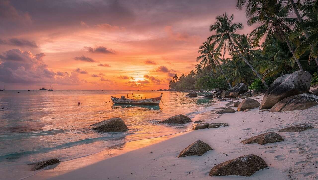 D&eacute;couverte de praslin : plages et r&eacute;serves naturelles