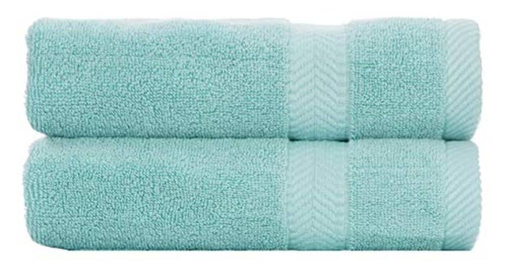Avis sur la parure de draps de bain by Loa en coton éponge bleu sarcelle