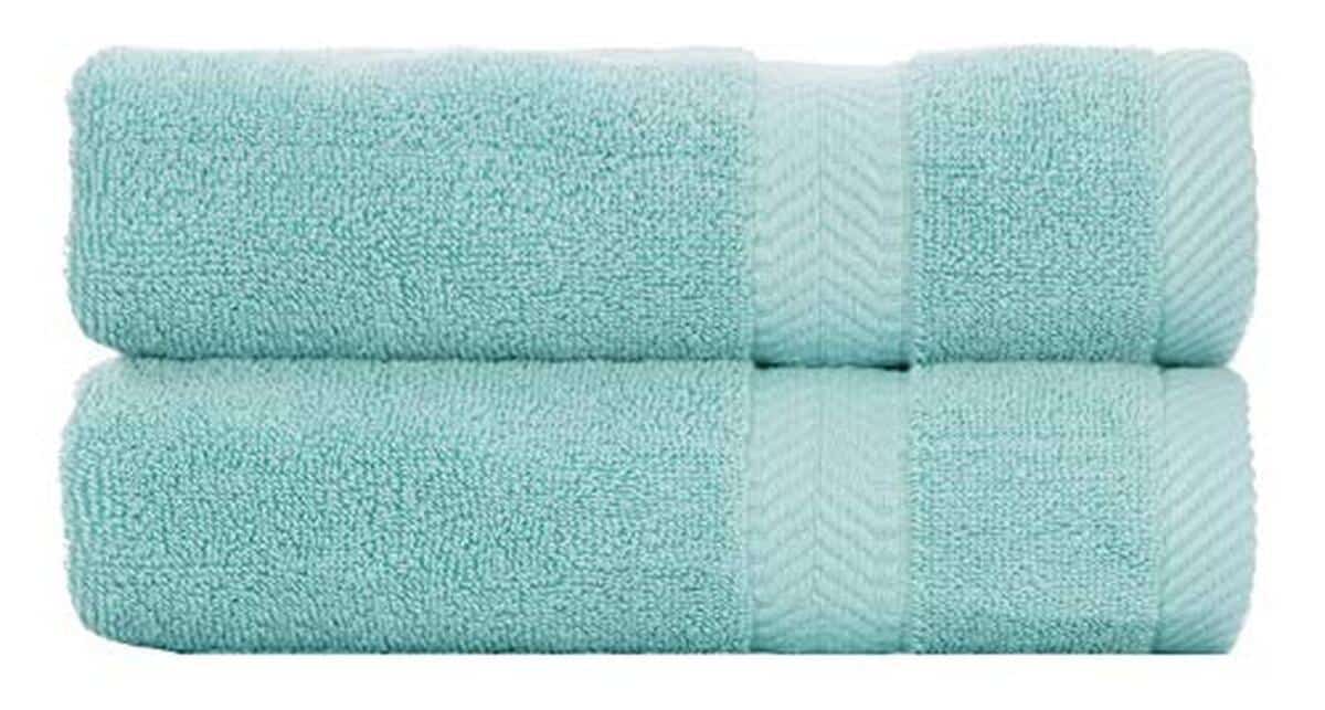 Avis sur la parure de draps de bain by Loa en coton éponge bleu sarcelle