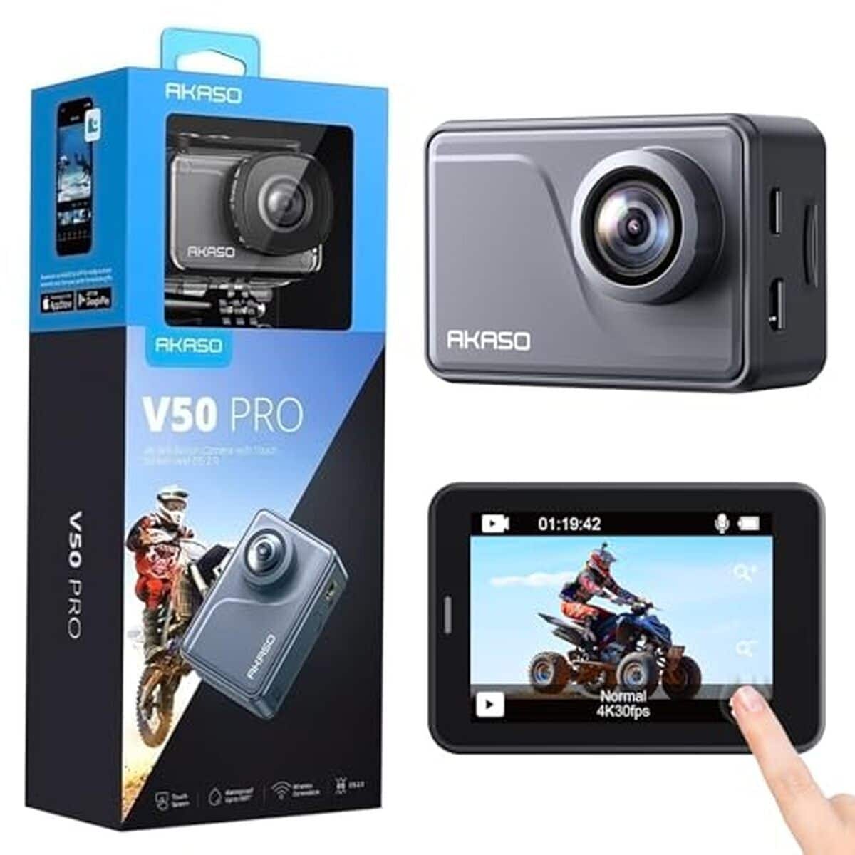 Test : akaso v50 pro, caméra sport 4k et étanche