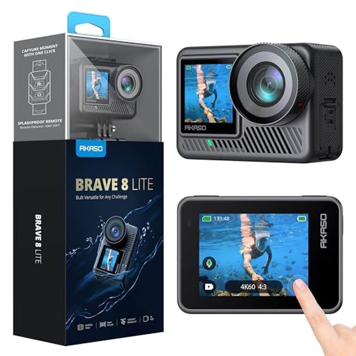 Test de la caméra sport Akaso Brave 8 Lite : performance 4k et étanchéité