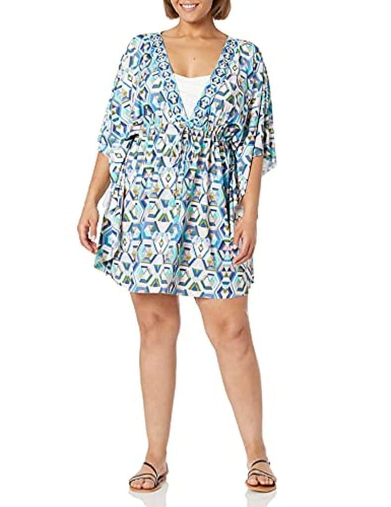 Test du caftan col V pour femme La Blanca Riviera Renewal