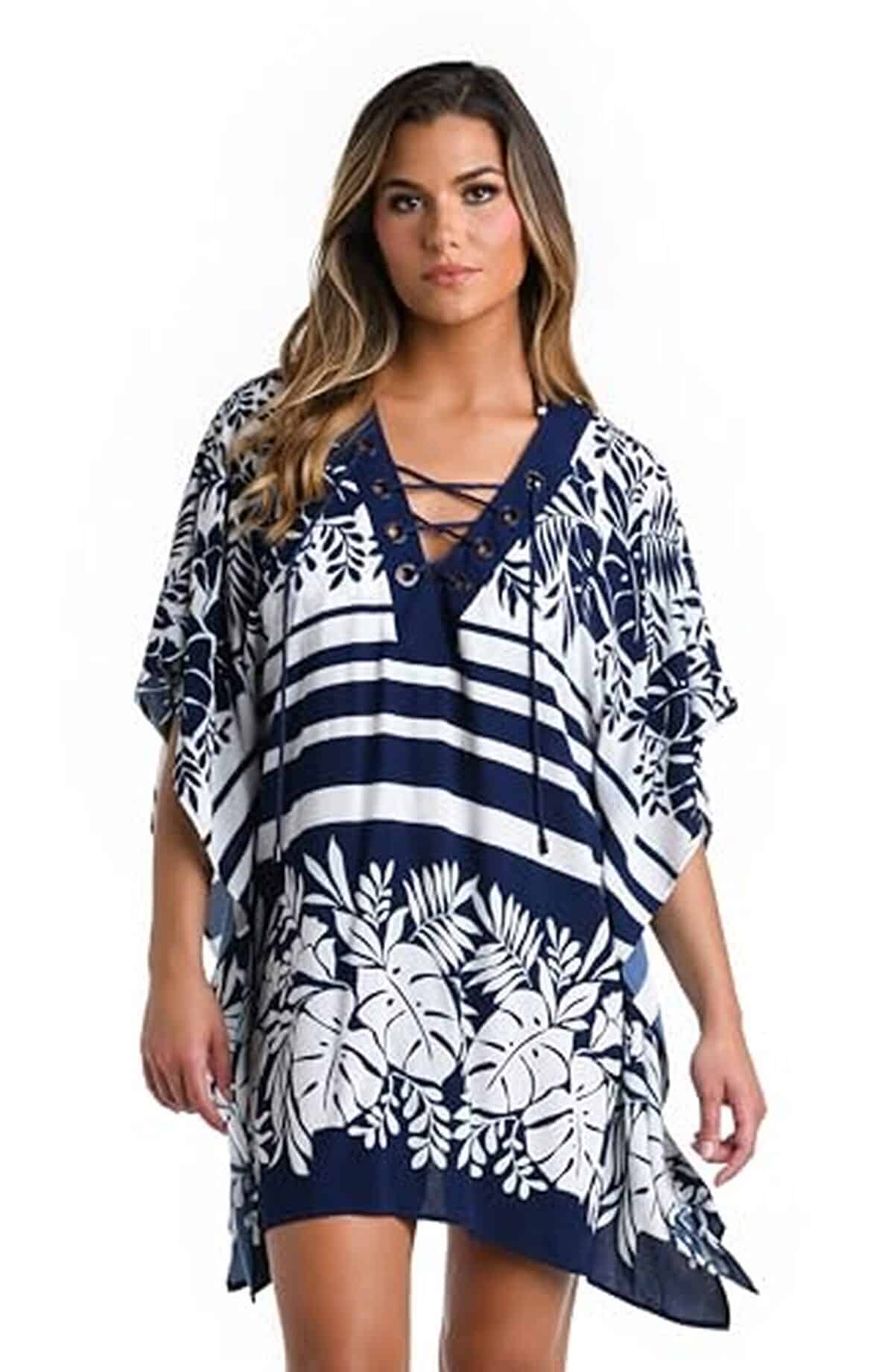 Avis : cache-maillot tunique La Blanca indigo taille M