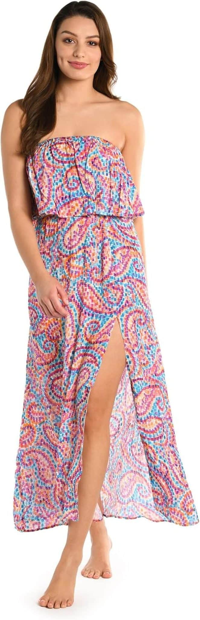 Avis sur la cover up La Blanca Maxi dress : l'élégance sur la plage