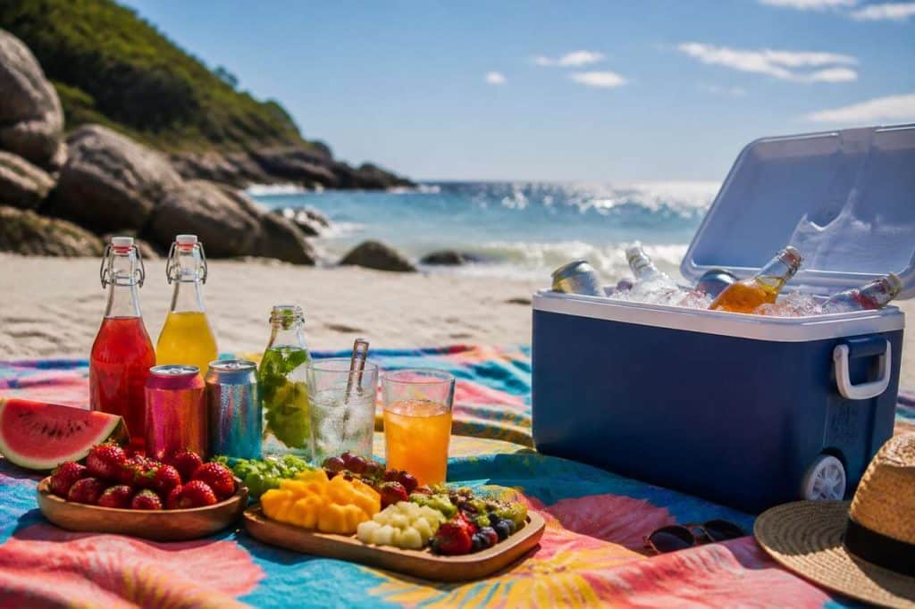 Comment garder boissons et aliments au frais pendant une journée à la plage