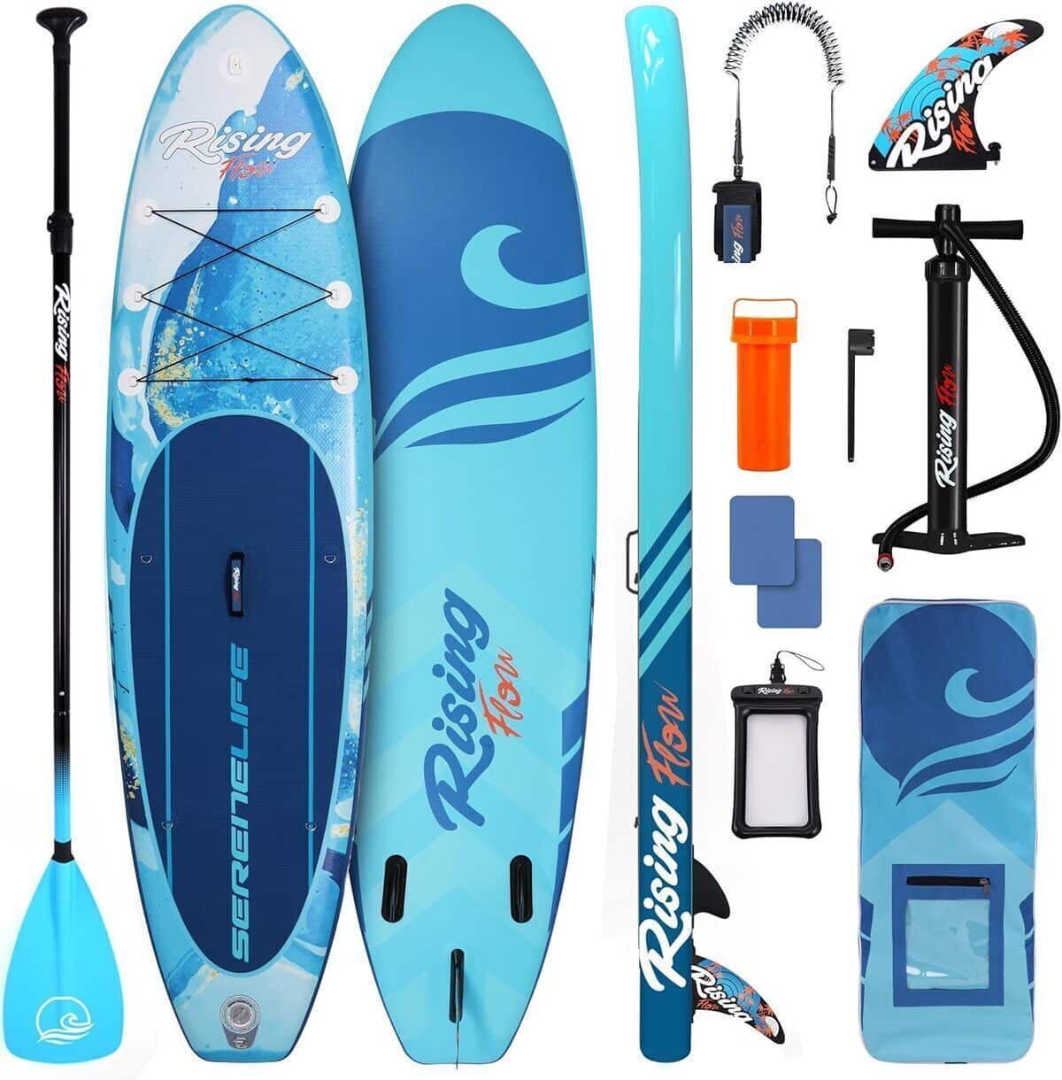 Test du paddle gonflable SereneLife avec accessoires et sac