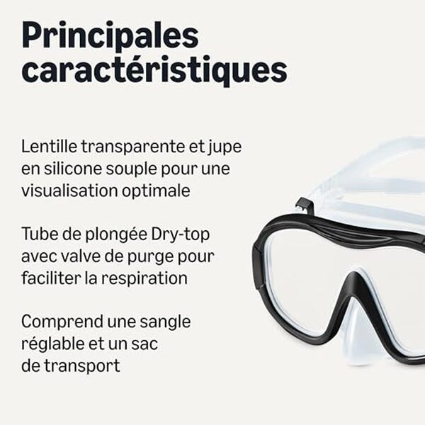 Découvrez notre test détaillé du masque de plongée Amazon Basics avec tuba pour adulte : caractéristiques, performances et avis utilisateurs pour bien choisir votre équipement de plongée.