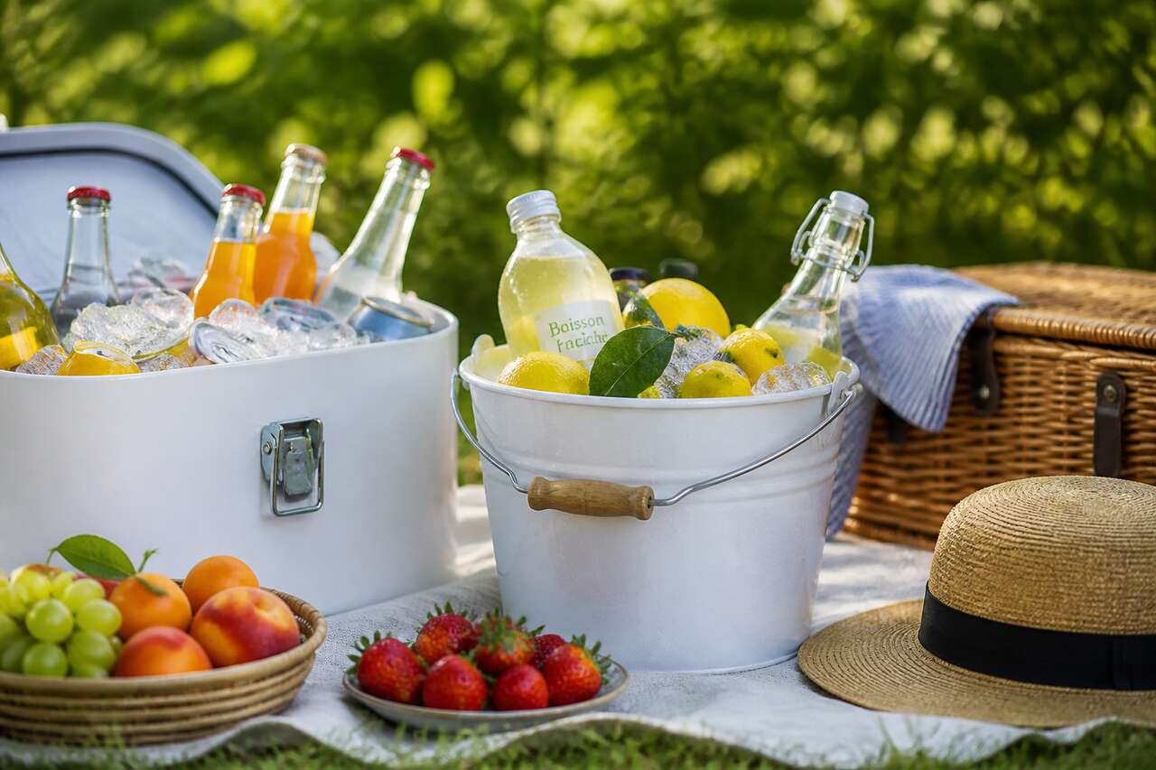 Garder les boissons au frais: m&eacute;thodes efficaces avec et sans glaci&egrave;re