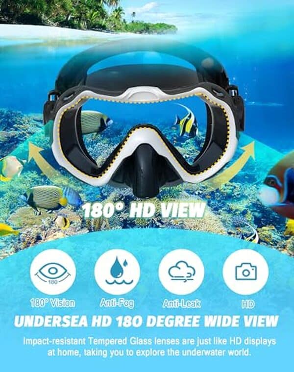 Découvrez notre test détaillé du masque de plongée Vmkfuler avec vue panoramique 180°. Caractéristiques, avantages et avis complet pour choisir votre équipement de plongée. 
