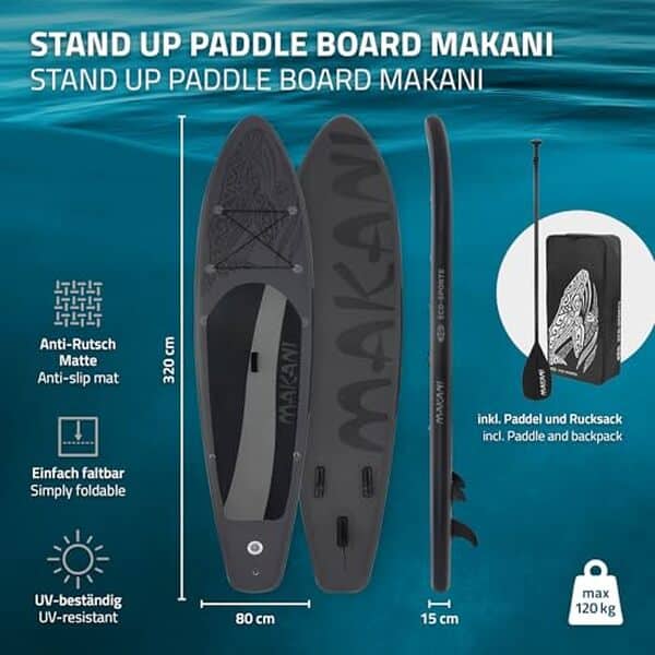Découvrez notre test détaillé du stand up paddle ECD Germany Makani : polyvalence, performances et qualité pour tous les niveaux de pratique. 