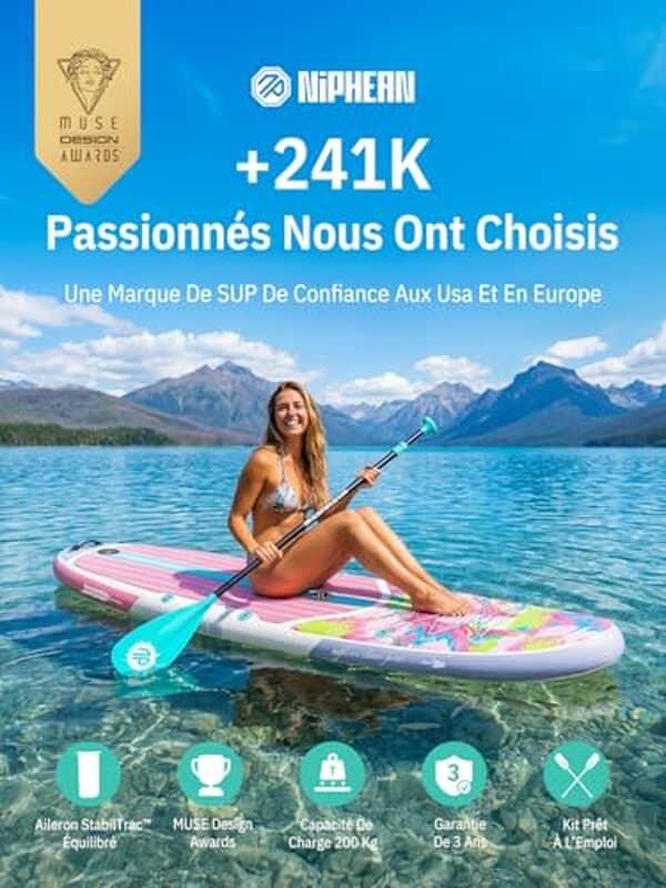 Découvrez notre test du paddle gonflable Niphean 320 cm : caractéristiques, performances et conseils pour bien choisir votre équipement de loisir nautique.