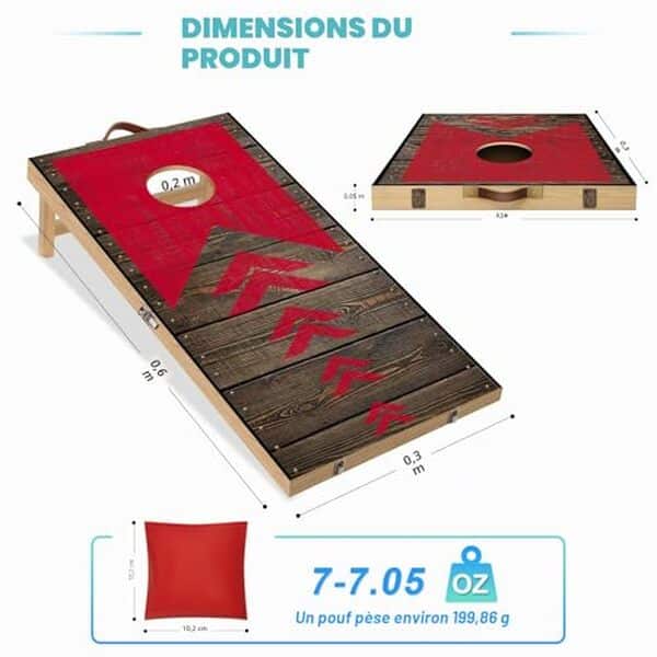 Découvrez notre test détaillé du jeu cornhole pliable NZQXJXZ pour l'extérieur : performances, avantages et avis complets pour bien choisir.