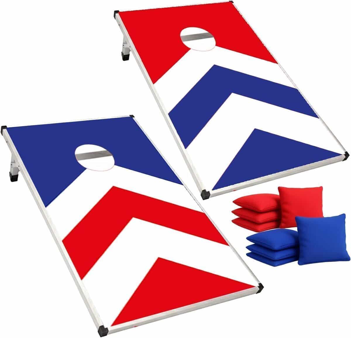 Test : cornhole officiel Original Corner aluminium 90x60 cm pour extérieur