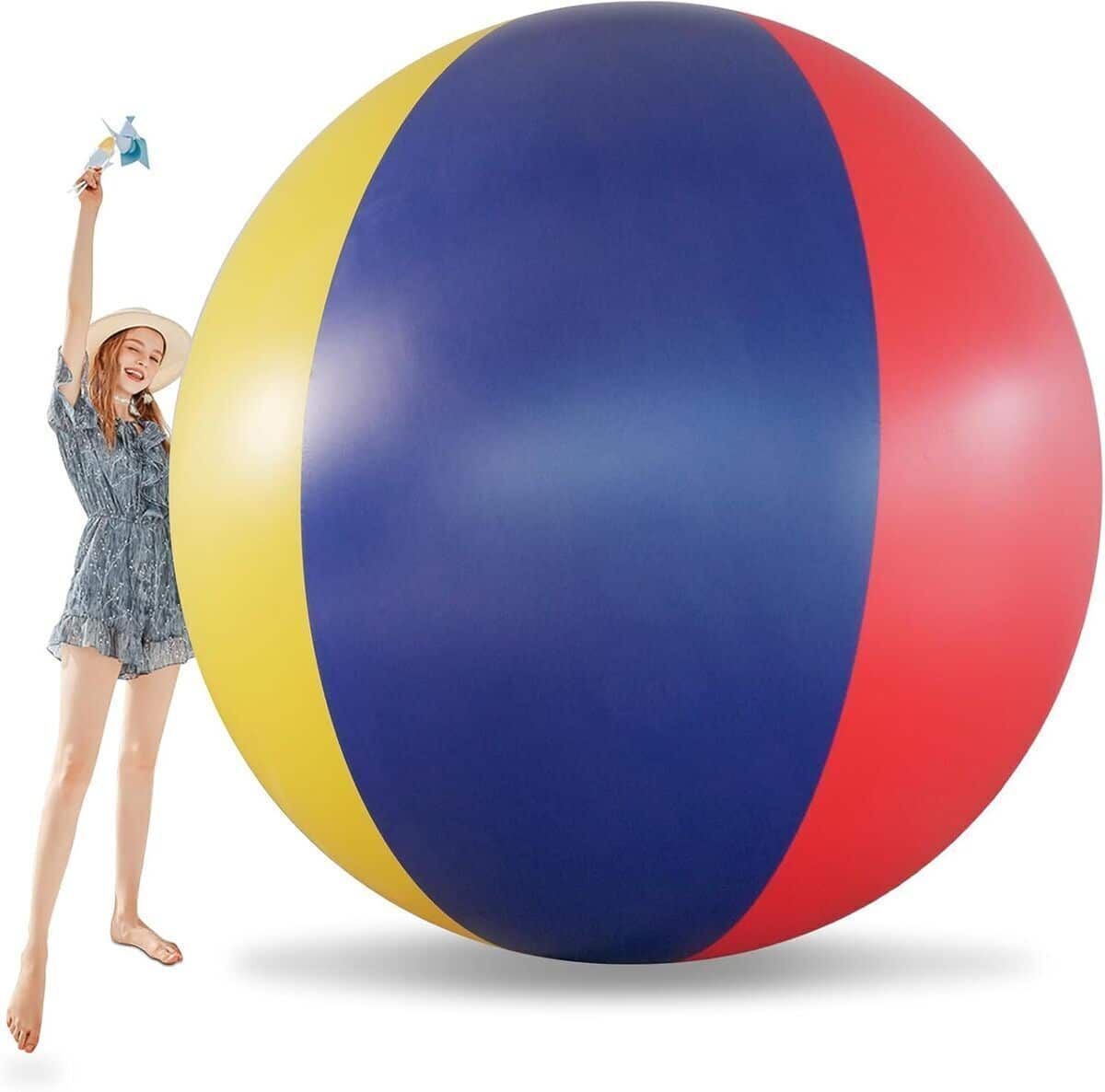 Test du ballon de plage géant NYEONHRT 2 m : plaisir multicolore assuré