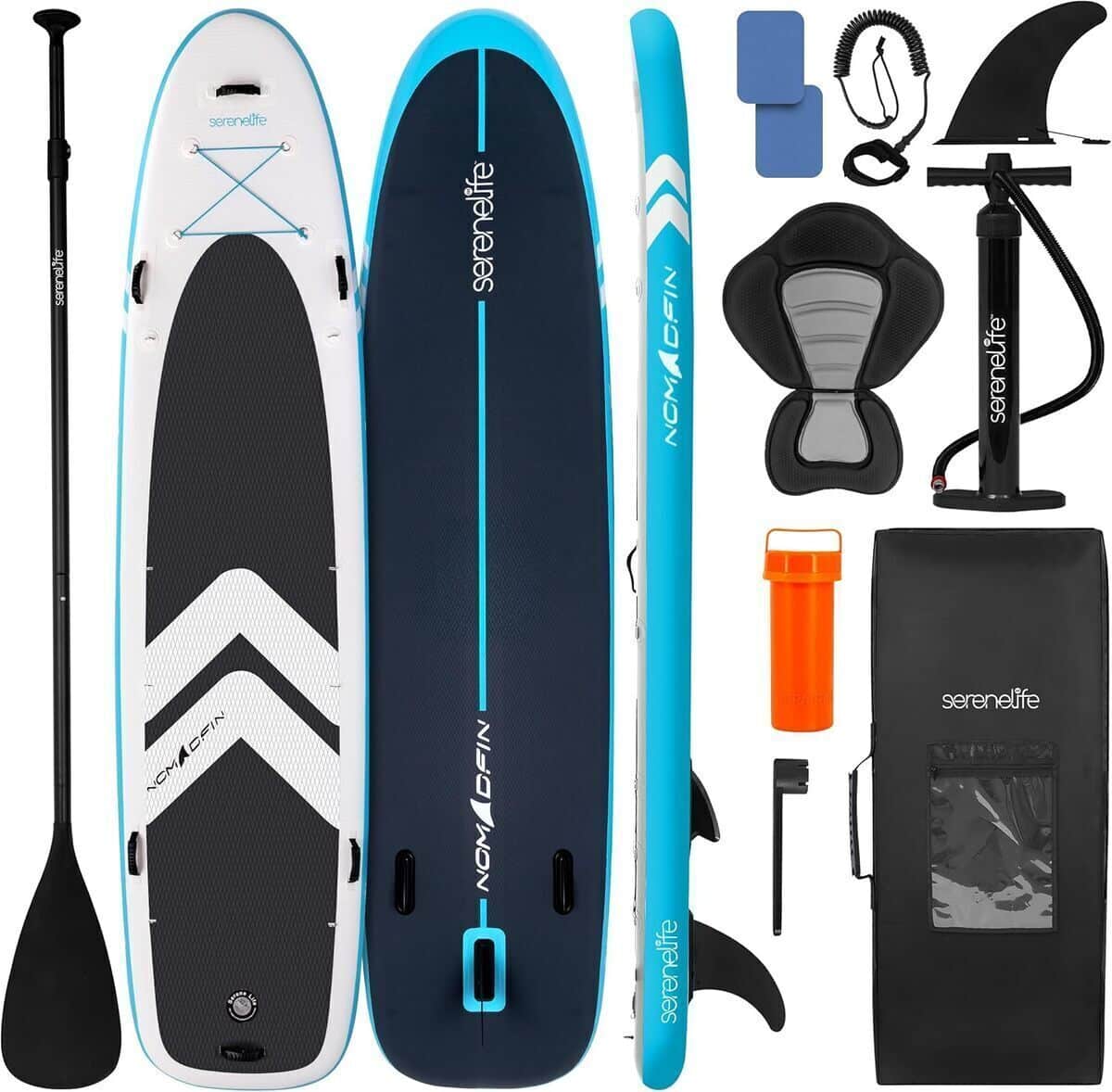 Test du paddle gonflable SereneLife XL : stabilité et confort pour toute la famille