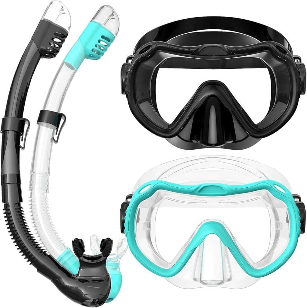 Test : masque de plongée avec tuba 180° anti-buée et anti-fuite