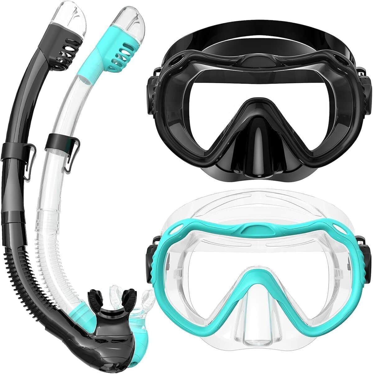 Test : masque de plongée avec tuba 180° anti-buée et anti-fuite