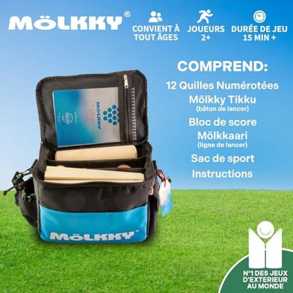 Découvrez notre test détaillé du mölkky Sport Bag, le jeu de lancer d'extérieur idéal pour famille et amis. Qualité, performances et prix analysés. 