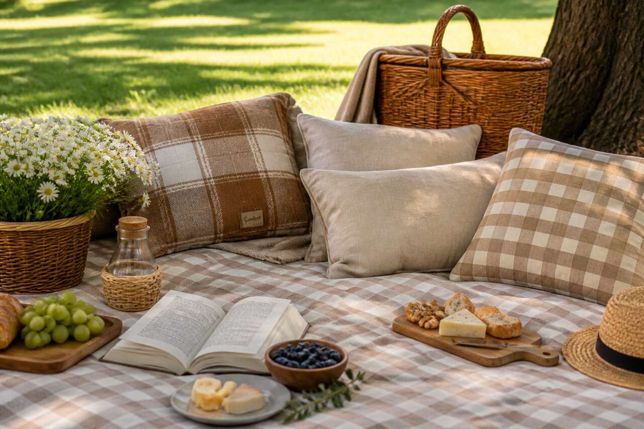 Comment choisir entre coussins et plaids pour votre confort en pique-nique ?