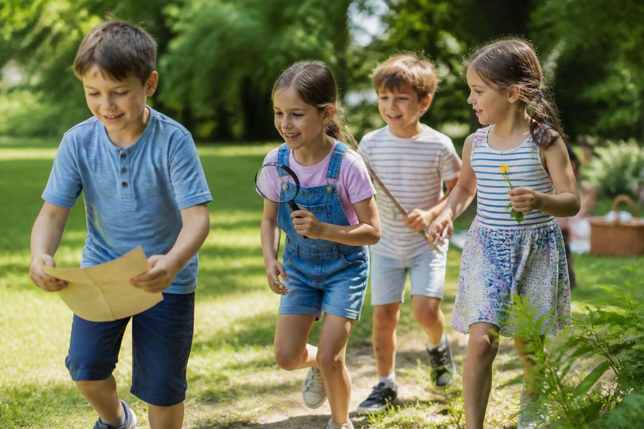Grands jeux qui f&eacute;d&egrave;rent : chasse au tr&eacute;sor et d&eacute;fis nature