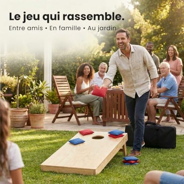 Découvrez notre test détaillé du cornhole Cornation 120x60 cm : performances, qualité de construction et verdict sur ce jeu de lancer extérieur idéal pour famille et amis.