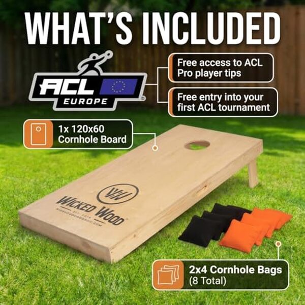 Découvrez notre test complet du kit de démarrage cornhole Wicked Wood 120x60 cm. Performances, qualité et avis sur ce jeu d'extérieur idéal pour vos loisirs en famille. 