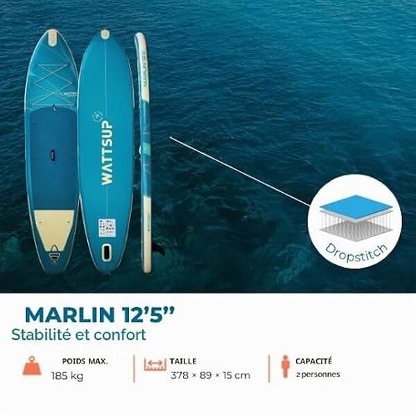 Découvrez notre test détaillé du stand up paddle gonflable Wattsup Marlin 12'5 : performances, praticité et verdict complet pour bien choisir votre SUP. 