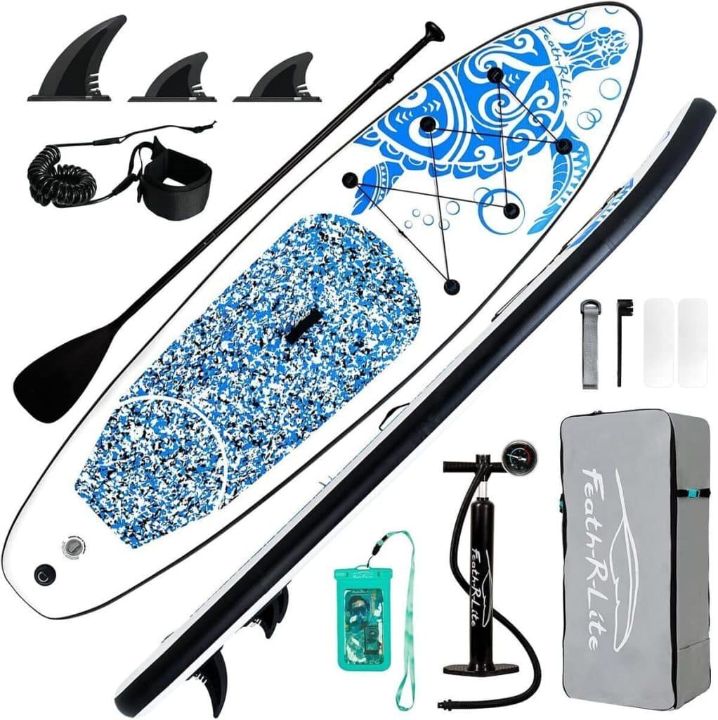 Test de la planche à pagaie gonflable FEATH-R-LITE : ultra légère avec accessoires