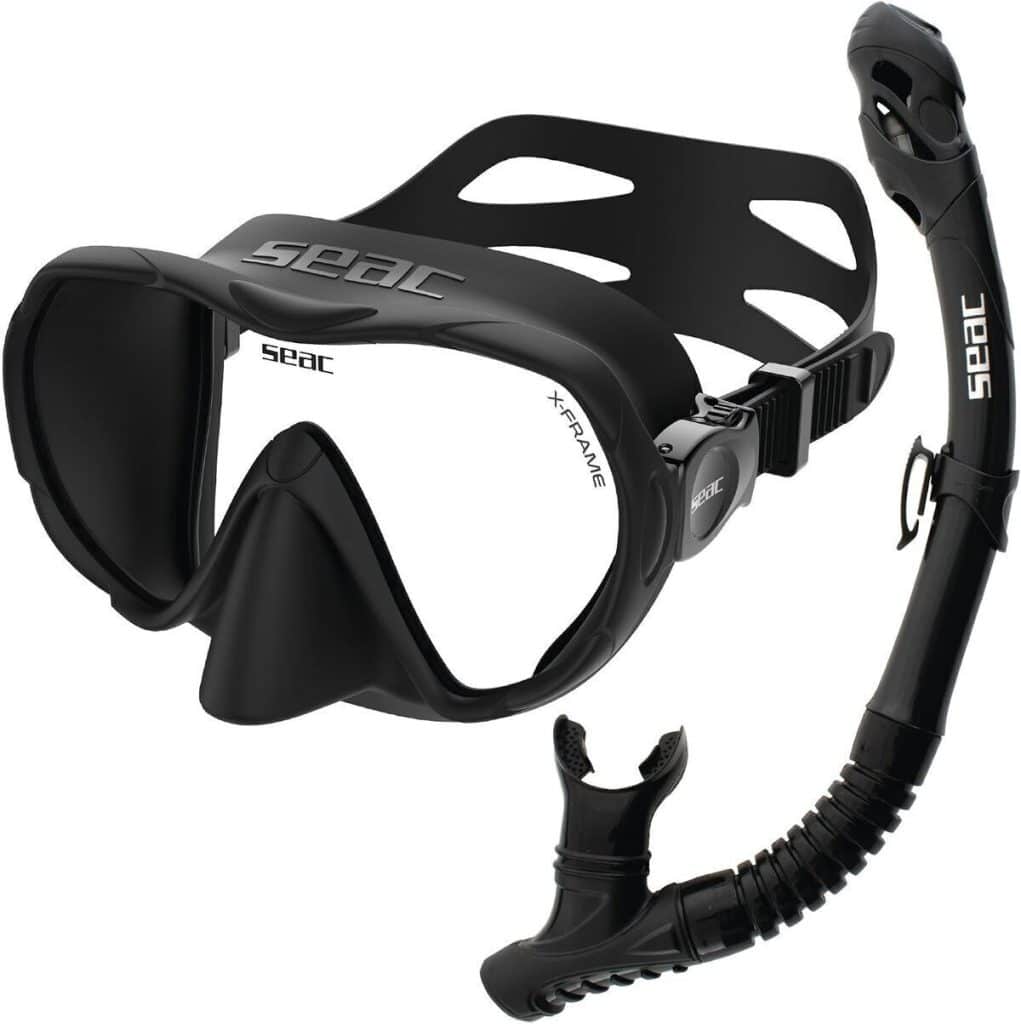 Test du set de plongée SEAC BIS X-Frame Dry : masque sans cadre et tuba ergonomique
