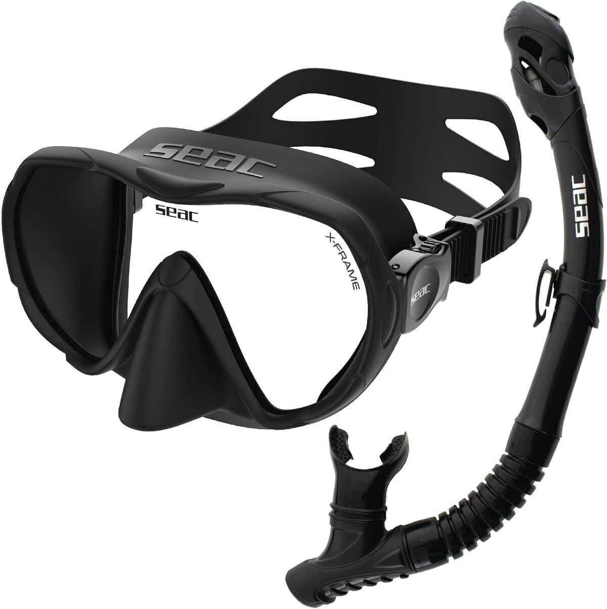 Test du set de plongée SEAC BIS X-Frame Dry : masque sans cadre et tuba ergonomique
