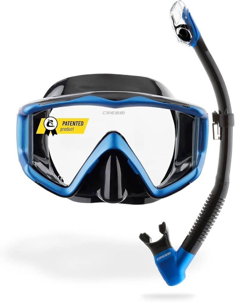 Test : masque Cressi Liberty Triside et tuba Epsilon Dry noir/saphir
